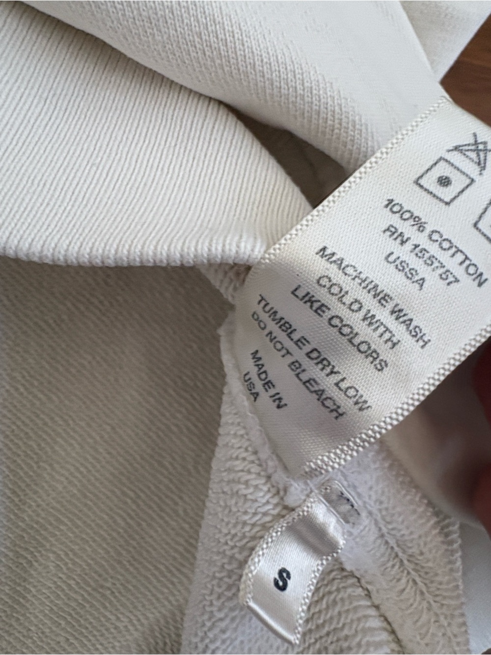 Madhappy‎ Off-White Crewneck Classics Logo Sweatshirt Pullover USA Size Small - Picture 10 of 13
